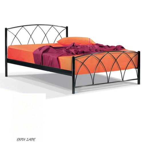 Ερμής Μεταλλικό Κρεβάτι 8211 (Για Στρώμα 140×190) Με Επιλογές Χρωμάτων Εκρού Σαγρέ