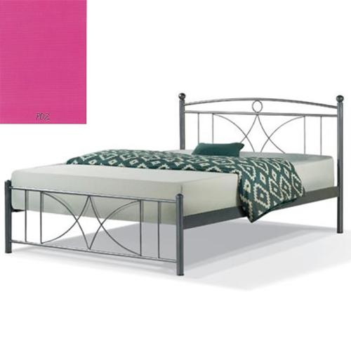 Ισμήνη Μεταλλικό Κρεβάτι 8222 (Για Στρώμα 110×200) Με Επιλογές Χρωμάτων Ρόζ