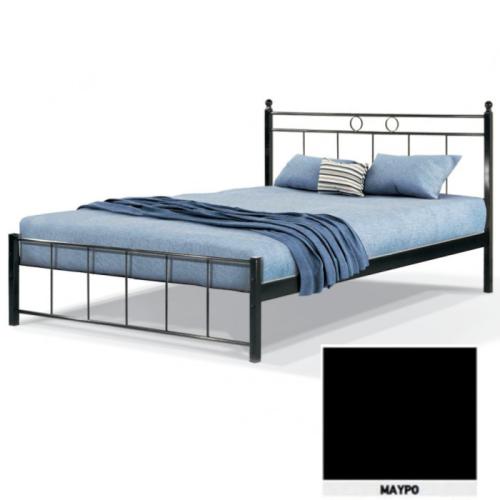 Κύκλος Μεταλλικό Κρεβάτι 8202 (Για Στρώμα 160×190) Με Επιλογές Χρωμάτων Μαύρο