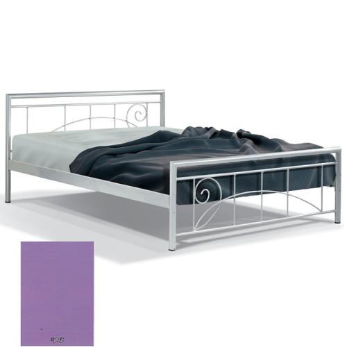 Αρτεμις Μεταλλικό Κρεβάτι 8221 (Για Στρώμα 160×190) Με Επιλογές Χρωμάτων Μώβ