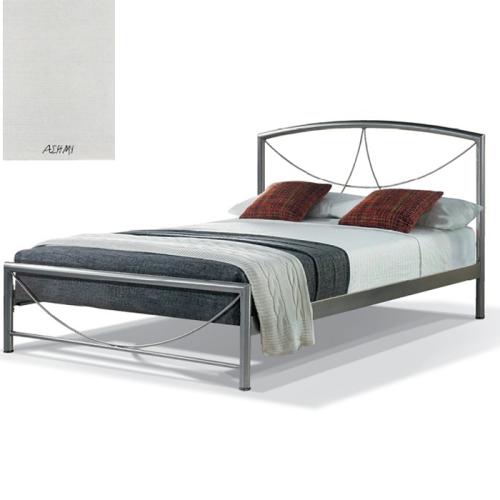 Βίκυ Μεταλλικό Κρεβάτι 8219 (Για Στρώμα 130×200) Με Επιλογές Χρωμάτων Ασημί