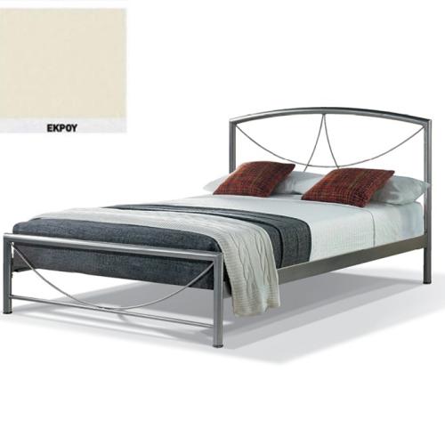 Βίκυ Μεταλλικό Κρεβάτι 8219 (Για Στρώμα 140×200) Με Επιλογές Χρωμάτων Εκρού