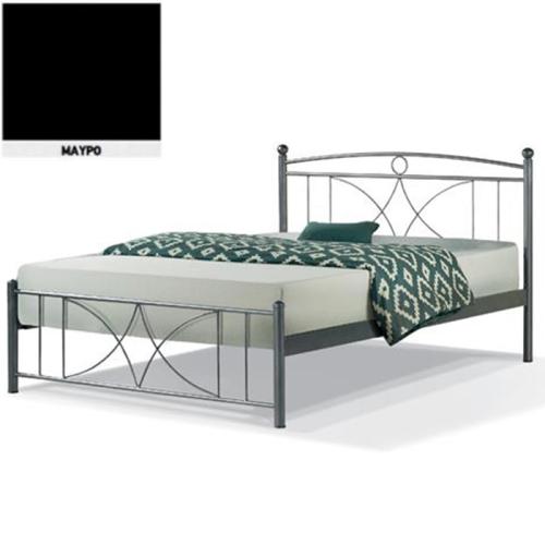 Ισμήνη Μεταλλικό Κρεβάτι 8222 (Για Στρώμα 140×200) Με Επιλογές Χρωμάτων Μαύρο