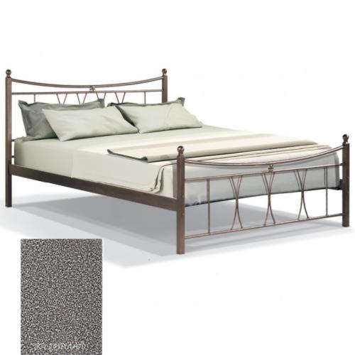 Πολύμνια Μεταλλικό Κρεβάτι 8201 (Για Στρώμα 120×190) Με Επιλογές Χρωμάτων Γκρι