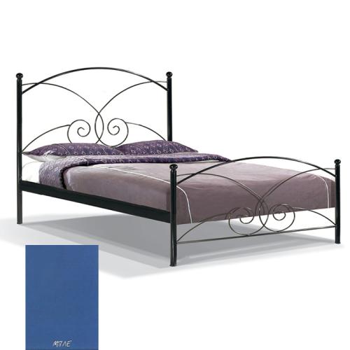 Ζέφυρος Μεταλλικό Κρεβάτι 8223 (Για Στρώμα 110×200) Με Επιλογές Χρωμάτων Μπλέ
