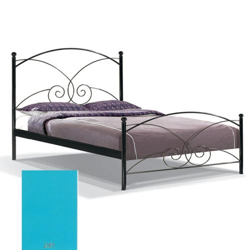 Ζέφυρος Μεταλλικό Κρεβάτι 8223 (Για Στρώμα 90×200) Με Επιλογές Χρωμάτων Σιέλ