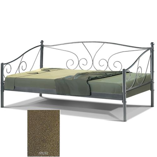 Κυβέλη Μεταλλικός Καναπές Κρεβάτι 8226 (Για Στρώμα 120×200) Με Επιλογές Χρωμάτων Χρυσό Σαγρέ