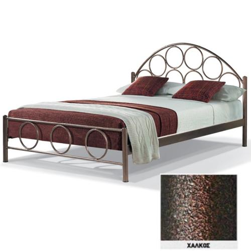 Ορφέας Μεταλλικό Κρεβάτι 8220 (Για Στρώμα 110×200) Με Επιλογές Χρωμάτων Χαλκός
