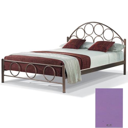Ορφέας Μεταλλικό Κρεβάτι 8220 (Για Στρώμα 130×200) Με Επιλογές Χρωμάτων Μώβ