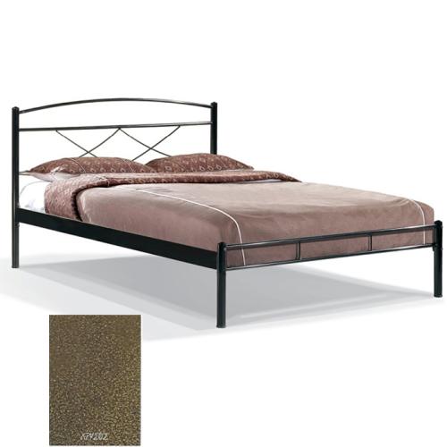 Ρόμβος Μεταλλικό Κρεβάτι 8224 (Για Στρώμα 140×190) Με Επιλογές Χρωμάτων Χρυσό Σαγρέ
