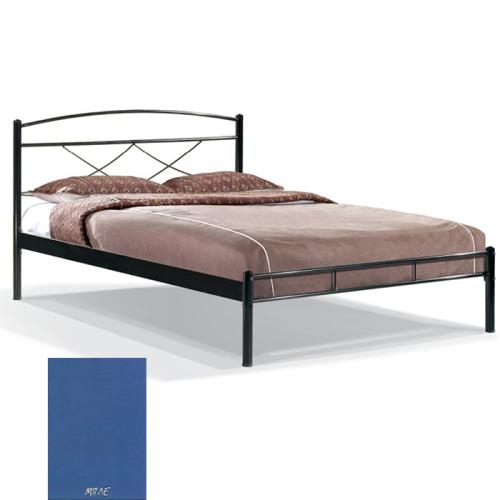 Ρόμβος Μεταλλικό Κρεβάτι 8224 (Για Στρώμα 140×200) Με Επιλογές Χρωμάτων Μπλέ
