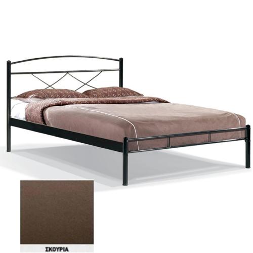 Ρόμβος Μεταλλικό Κρεβάτι 8224 (Για Στρώμα 160×200) Με Επιλογές Χρωμάτων Σκουριά