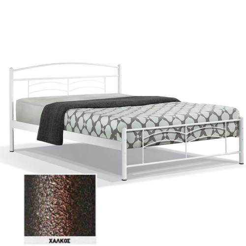 Τόξο Μεταλλικό Κρεβάτι 8216 (Για Στρώμα 120×190) Με Επιλογές Χρωμάτων Χαλκός