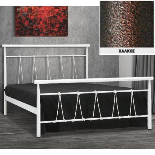 Θηλιά Μεταλλικό Κρεβάτι (Για Στρώμα 140×200) Με Επιλογές Χρωμάτων Χαλκός