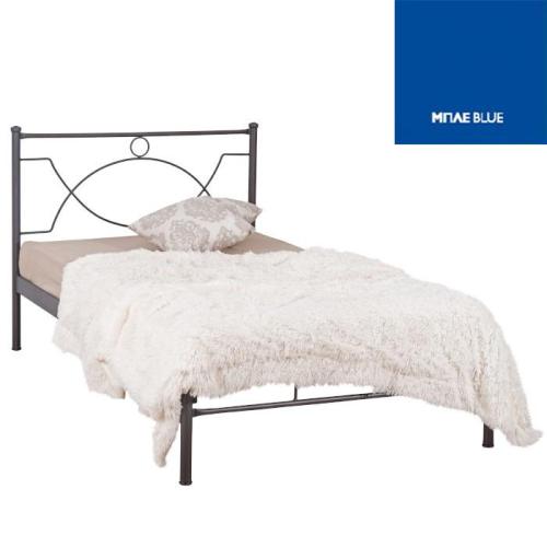 Anabel Μεταλλικό Κρεβάτι (Για Στρώμα 160×200) Με Επιλογές Χρωμάτων Μπλέ