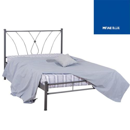 Ιριδα Μεταλλικό Κρεβάτι (Για Στρώμα 140×200) Με Επιλογές Χρωμάτων Μπλέ