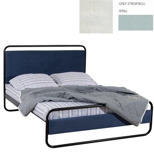 Φελίτσια Κρεβάτι (Για Στρώμα 120x190) Με Επιλογές Χρωμάτων 501,Grey Stromboli 40962