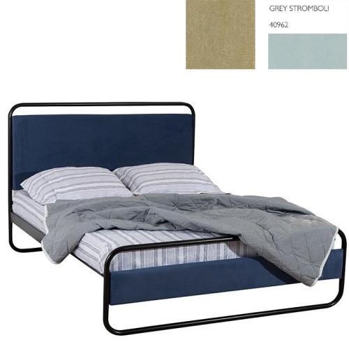 Φελίτσια Κρεβάτι (Για Στρώμα 90x190) Με Επιλογές Χρωμάτων 502,Grey Stromboli 40962
