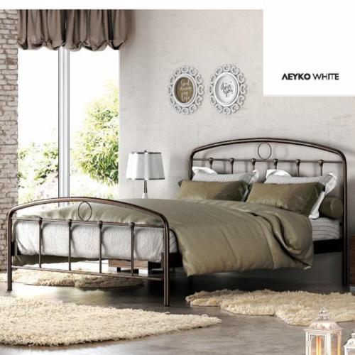 Basic Μεταλλικό Κρεβάτι (Για Στρώμα 120×200) Με Επιλογές Χρωμάτων Λευκό