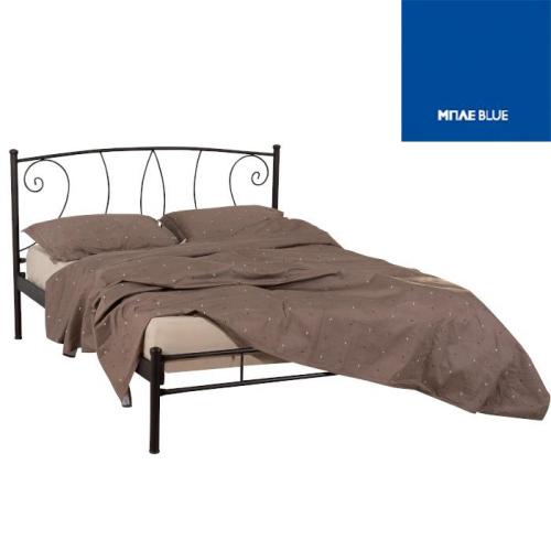 Μόνικα Μεταλλικό Κρεβάτι (Για Στρώμα 150×190) Με Επιλογές Χρωμάτων Μπλέ