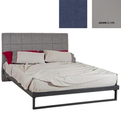 Ηλέκτρα Κρεβάτι (Για Στρώμα 160x190) Με Επιλογές Χρωμάτων 512,Ασημί