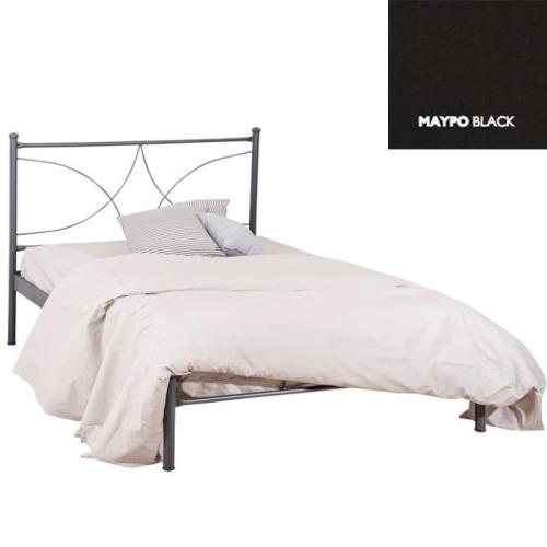 Ναταλία Μεταλλικό Κρεβάτι (Για στρώμα 120×200) Με Επιλογές Χρωμάτων Μαύρο