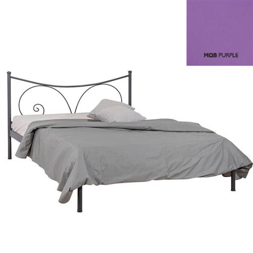 Σαμπρίνα Μεταλλικό Κρεβάτι (Για Στρώμα 120×200) Με Επιλογές Χρωμάτων Μώβ