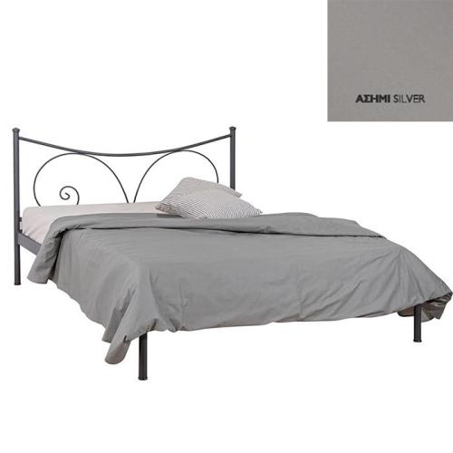 Σαμπρίνα Μεταλλικό Κρεβάτι (Για Στρώμα 90×200) Με Επιλογές Χρωμάτων Ασημί