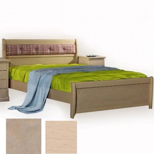Νο 76Β Κρεβάτι Οξυά (Για Στρώμα 160×190) Με Επιλογές Χρωμάτων 520,Φυσικό Οξυά
