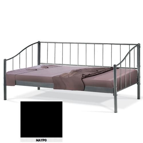 Ηρα Μεταλλικός Καναπές Κρεβάτι 8225 (Για Στρώμα 120×200) Με Επιλογές Χρωμάτων - Μαύρο