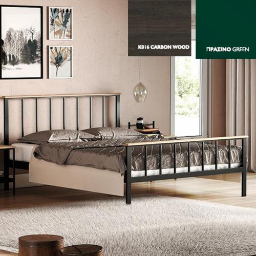 Τόνια Κρεβάτι (Για Στρώμα 90×190) Με Επιλογές Χρωμάτων - Carbon Wood