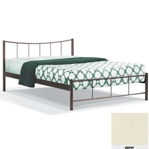 Φοίβος Μεταλλικό Κρεβάτι 8214 (Για Στρώμα 110×190) Με Επιλογές Χρωμάτων - Εκρού