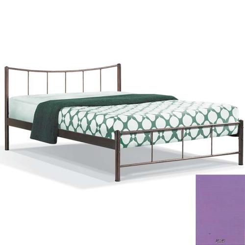 Φοίβος Μεταλλικό Κρεβάτι 8214 (Για Στρώμα 130×190) Με Επιλογές Χρωμάτων - Μώβ