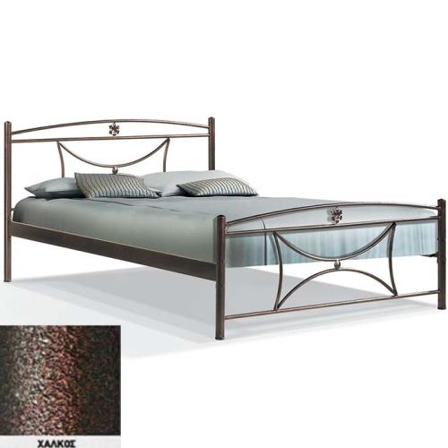 Μαργαρίτα Μεταλλικό Κρεβάτι 8218 (Για Στρώμα 160×200) Με Επιλογές Χρωμάτων - Χαλκός