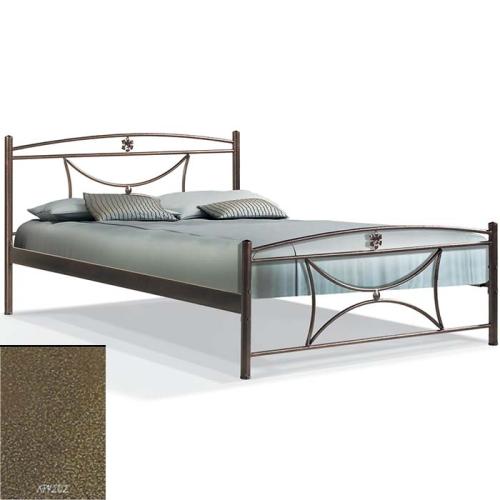Μαργαρίτα Μεταλλικό Κρεβάτι 8218 (Για Στρώμα 90×190) Με Επιλογές Χρωμάτων - Χρυσό Σαγρέ