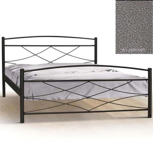 Μεταλλικό Κρεβάτι 8208 (Για Στρώμα 90×200) Με Επιλογές Χρωμάτων - Γκρι