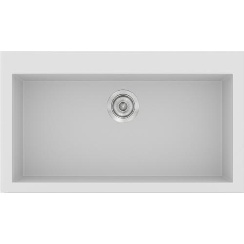 Sanitec 333 Ενθετος Νεροχύτης Classic Συνθετικός Γρανίτης ( 79 x 50 cm) 00 White