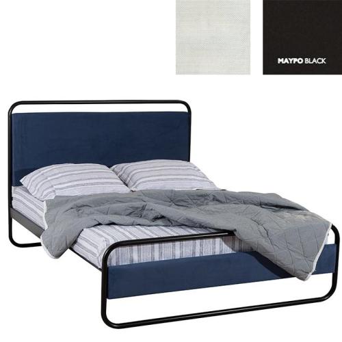 Φελίτσια Κρεβάτι (Για Στρώμα 160x200) Με Επιλογές Χρωμάτων 501,Μαύρο