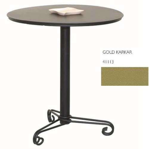 Τραπέζι Ηρα Φ 60x72 Με Επιλογές Χρωμάτων Gold Karkar 41113