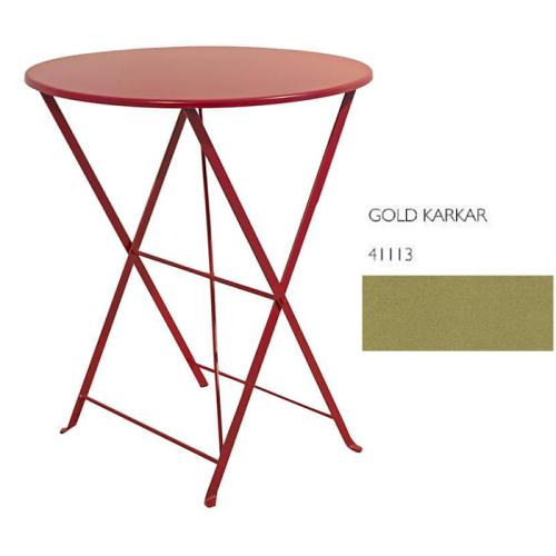 Τραπέζι Παραδοσιακό Σπαστό Φ 60x72 Με Επιλογές Χρωμάτων Gold Karkar 41113