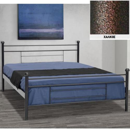 Ευα Μεταλλικό Κρεβάτι (Για Στρώμα 120×190) Με Επιλογές Χρωμάτων Χαλκός