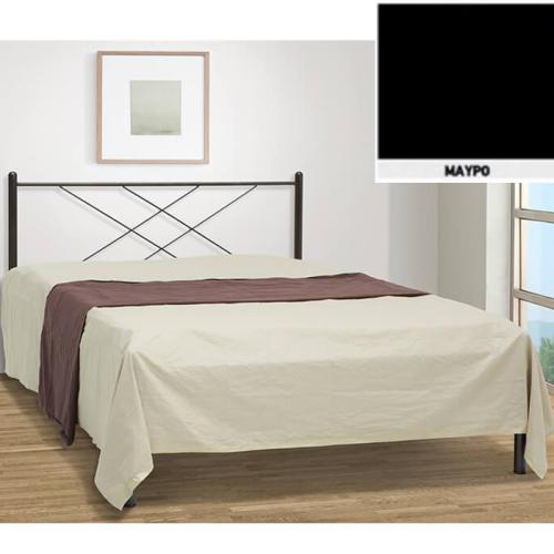 Καρέ Μεταλλικό Κρεβάτι (Για Στρώμα 150×190) Με Επιλογές Χρωμάτων Μαύρο