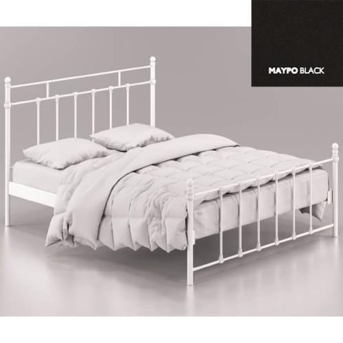 Bond Μεταλλικό Κρεβάτι (Για Στρώμα 160×190) Με Επιλογές Χρωμάτων Μαύρο