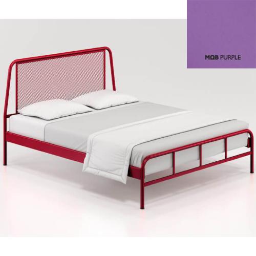 In Style Μεταλλικό Κρεβάτι (Για Στρώμα 150×190) Με Επιλογές Χρωμάτων Μώβ