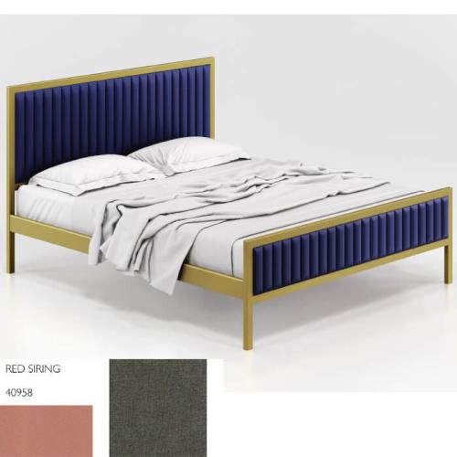 Queen Κρεβάτι (Για Στρώμα 150×200) Με Επιλογές Χρωμάτων 506,Red Siring 40958