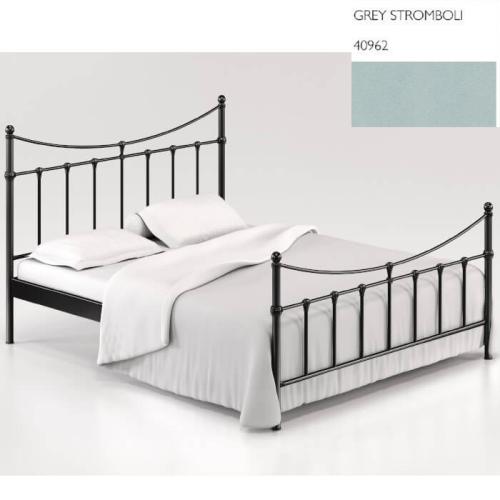 Timeless Μεταλλικό Κρεβάτι (Για Στρώμα 160×190) Με Επιλογές Χρωμάτων Grey Stromboli 40962