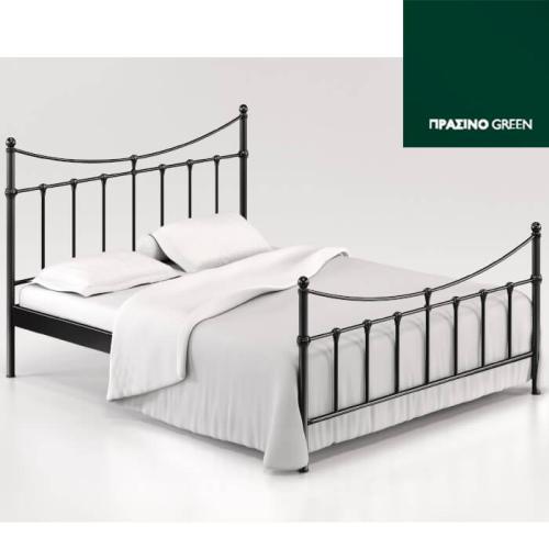 Timeless Μεταλλικό Κρεβάτι (Για Στρώμα 160×200) Με Επιλογές Χρωμάτων Πράσινο