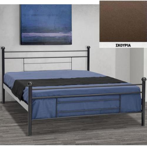 Ευα Μεταλλικό Κρεβάτι (Για Στρώμα 110×190) Με Επιλογές Χρωμάτων Σκουριά