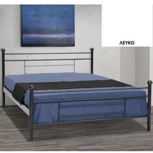 Ευα Μεταλλικό Κρεβάτι (Για Στρώμα 150×200) Με Επιλογές Χρωμάτων Λευκό