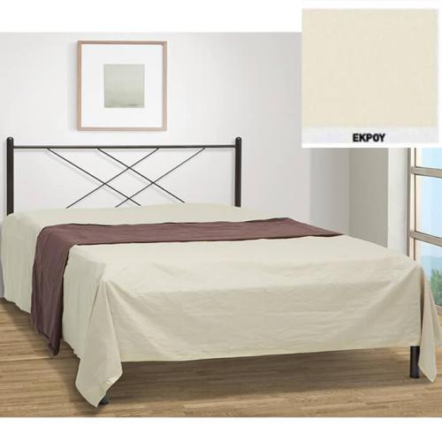 Καρέ Μεταλλικό Κρεβάτι (Για Στρώμα 90×200) Με Επιλογές Χρωμάτων Εκρού